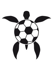 Obraz premium fußball spielen sport verein spaß kicken ball rund tor tattoo unterwasser wasser flossen schwimmen tauchen logo comic cartoon schildkröte panzer lustig süß niedlich design cool clipart