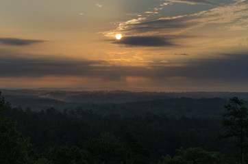 Cloudy sunrise