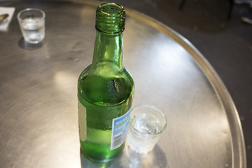 A bottle of soju