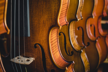 複数のバイオリン