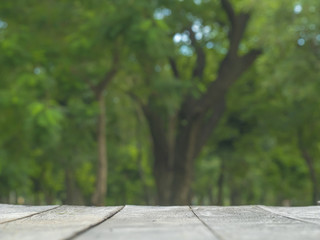 wood plank and a nature view