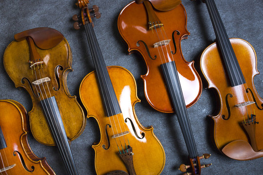 複数のバイオリン