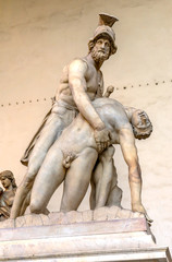 Menelaus Patroclus Statue Loggia Piazza Signoria Florence Italy