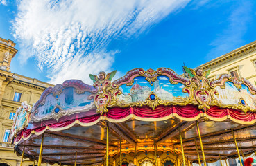 Carousel Merry Go Round Piazza della Repubblica Florence Italy