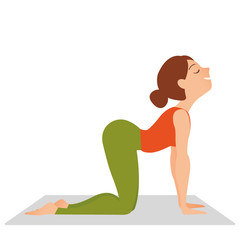 Obraz na płótnie Canvas Fitness, woman yoga relax meditation