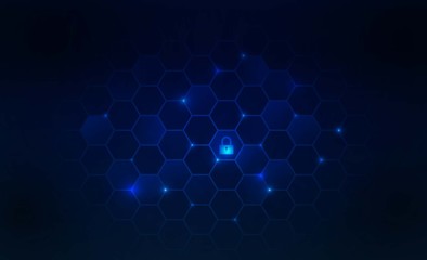 Security network background. Vector illustration.