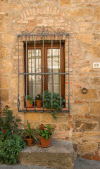 Fototapeta na wymiar Monticchiello houses, Tuscany Italy