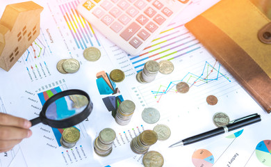 Invest your money to get income,growing business and future concept image