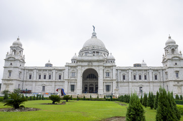 Obraz premium The palace in India to Kolkata Victoria Memorial Hall 