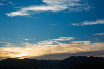 山　夕焼け