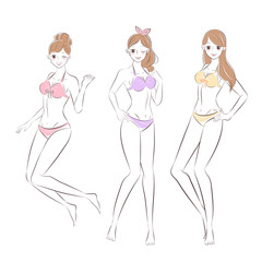 beauty cartoon woman