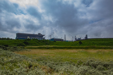 View of steel factory of  Netherlands