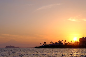 逗子マリーナのサンセット