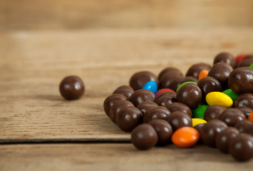 Color candy close up