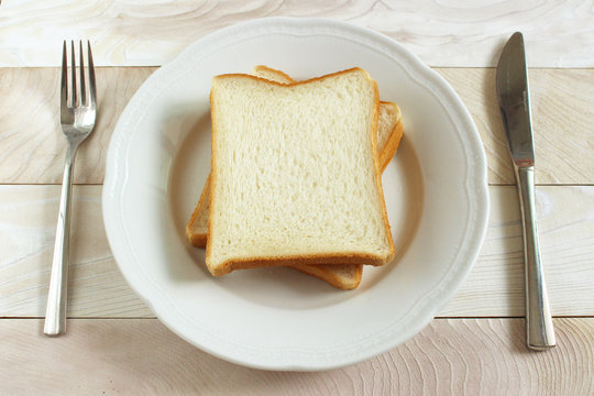Diet  Concept  Bread White Dish
