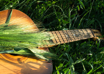 Acoustic guitar outdoor