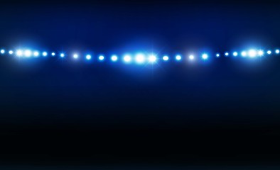 Bright stadium arena lights vector design. Vector illumination © photoraidz