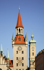 Fototapeta na wymiar Old townhouse in Munich. Germany