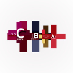 Vector infographic options banner, paper style design