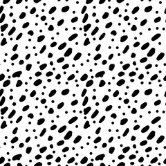 Abstract geometric seamless pattern, pattern of paint stains. Vector illustration.