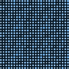 Fototapeta na wymiar Banner blue circles. Halftone poster blue and black effect. Abstract background pattern design grunge texture. Dark vector illustration eps10.
