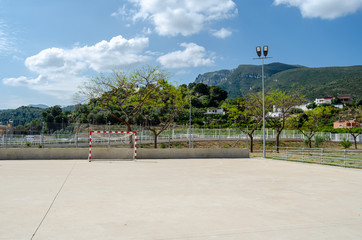 Fototapeta premium A small soccer field