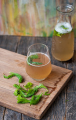 Lemonade with pine needle