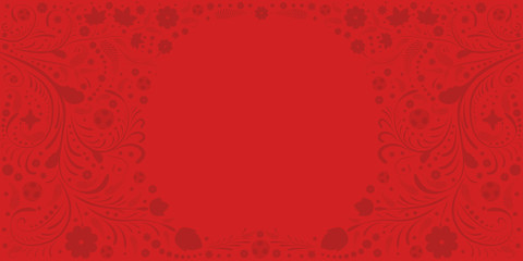 Background on the theme of football. Background with balls and Russian pattern.