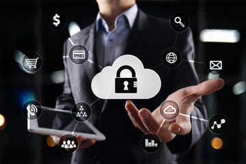 Cyber security, Data protection, information safety and encryption. internet technology and business concept.