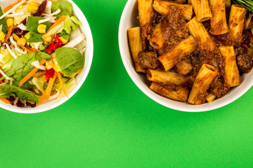 Italian Style Beef Ragu Pasta In A Bowl
