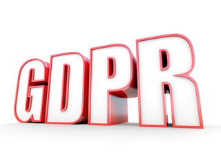GDPR text on white background