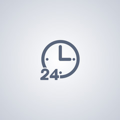 Fototapeta premium 24 hours online icon