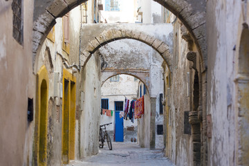 Fototapeta na wymiar Old Medina District in Essaouira in Morocco 