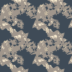 Abstract camo background as urban camouflage in different shades of beige, brown and blue