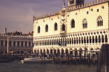 Fototapeta premium San Marco square, Venice. View from canal. Italy