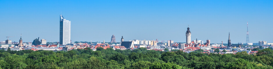Panorama der Stadt Leipzig