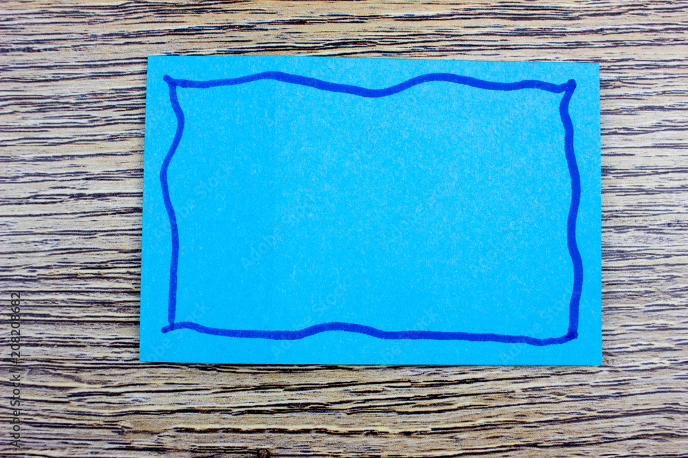 Poster blue paper blank. office concept. empty space for design and text