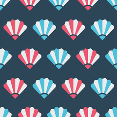 Pattern with seashell