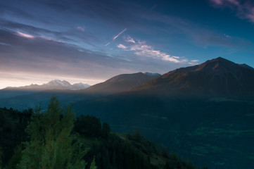 Sonnenaufgang in der Schweiz