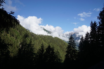 view from the austrian mountains