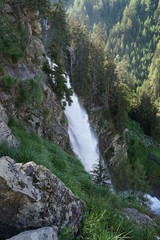 waterfall in the austrian mountains