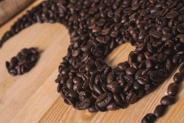 yin yang coffee composition