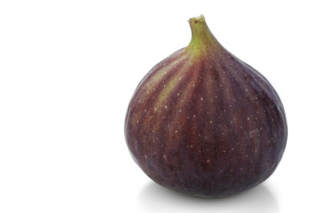 Fresh figs fruits isolated on white background