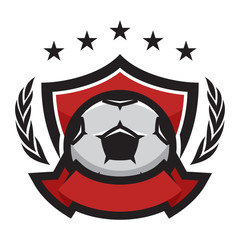 Soccer vector logo icon illustration
