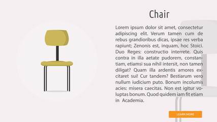 Chair Conceptual Banner Design