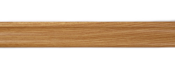 Brown plywood slat, lath isolated on white background