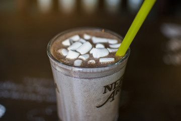 marshmallow in cocoa