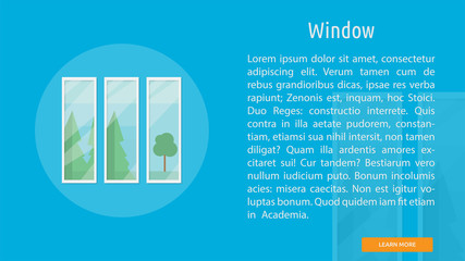 Window Conceptual Banner Design