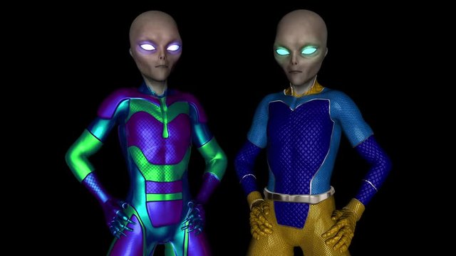 Extraterrestrialы , animation, Alpha channel