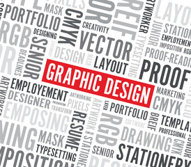 graphic design word background